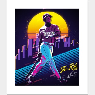 Ken Griffey Jr The Kid Basketball Legend Signature Vintage Retro 80s 90s Bootleg Rap Style Posters and Art